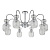 Потолочная люстра Escada Gloss 1141/8PL Chrome/Clear