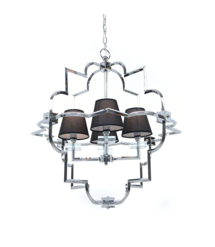 Подвесная люстра Lumina Deco Baltimore LDP 8020-4 CHR+BK Подвесная люстра Lumina Deco Baltimore LDP 8020-4 CHR+BK