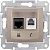 Розетка телефонная RJ-11 и Ethernet RJ-45 Schneider Electric Sedna UTP SDN5100168