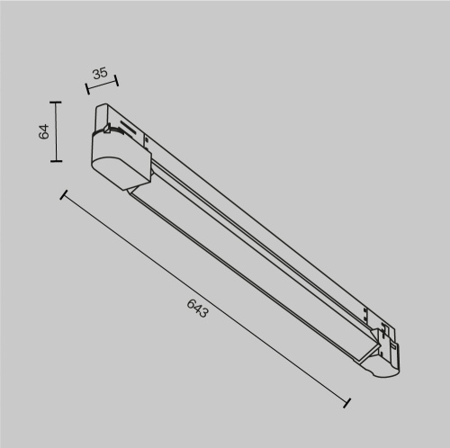 Трековый светильник Technical TR196-3-20W2.7K-B