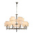 Подвесная люстра Lumien Hall Малье LH1053/15H-NK-WT
