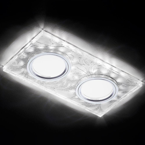 Встраиваемый светодиодный светильник Ambrella light Led S234/2 W/CH/WH