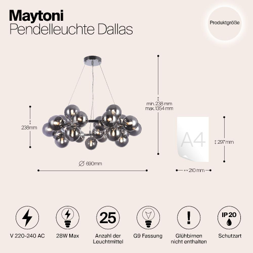 Подвесной светильник Maytoni MOD548PL-25CH Подвесной светильник Maytoni MOD548PL-25CH