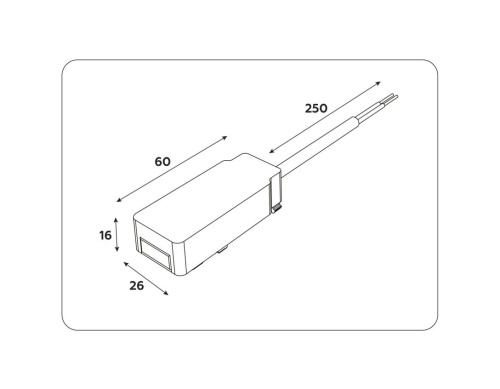 Ввод питания для шинопровода Ambrella light Track System GV1261 Ввод питания для шинопровода Ambrella light Track System GV1261