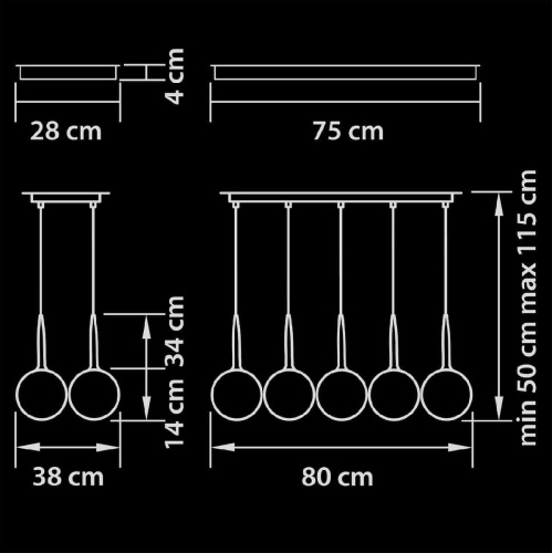 Подвесная люстра Lightstar Simple Light 803080
