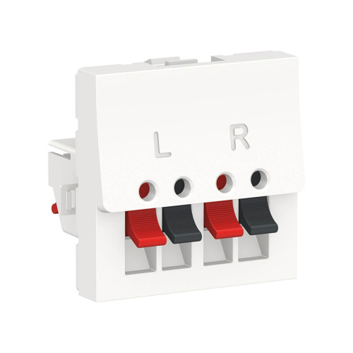 Аудиорозетка двойная Schneider Electric Unica New Modular NU348618 Аудиорозетка двойная Schneider Electric Unica New Modular NU348618