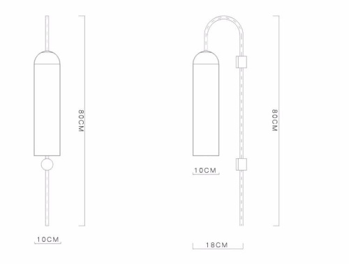 Бра Articol Float Wall Sconce Black By Imperiumloft Бра Articol Float Wall Sconce Black By Imperiumloft