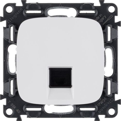 Информационная розетка RJ45 Legrand Valena Allure белая 753740 Информационная розетка RJ45 Legrand Valena Allure белая 753740