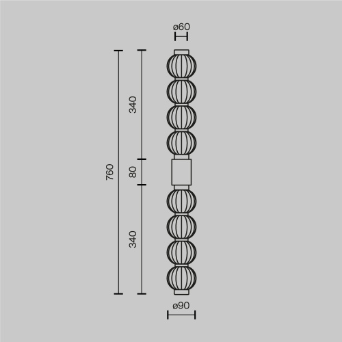 Настенный светильник (бра) Maytoni MOD555WL-L13G3K Настенный светильник (бра) Maytoni MOD555WL-L13G3K