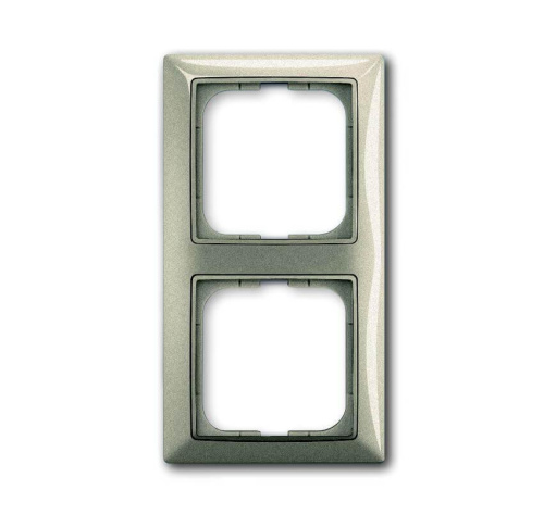 Рамка 2-постовая ABB Basic55 шампань 2CKA001725A1502 Рамка 2-постовая ABB Basic55 шампань 2CKA001725A1502