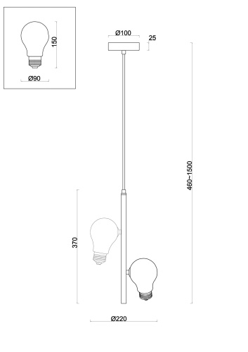 Подвесной светильник Freya FR5372PL-02BS Подвесной светильник Freya FR5372PL-02BS