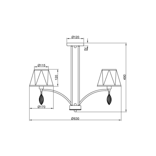 Потолочная люстра Vele Luce Sinfonia VL4184L06 Потолочная люстра Vele Luce Sinfonia VL4184L06