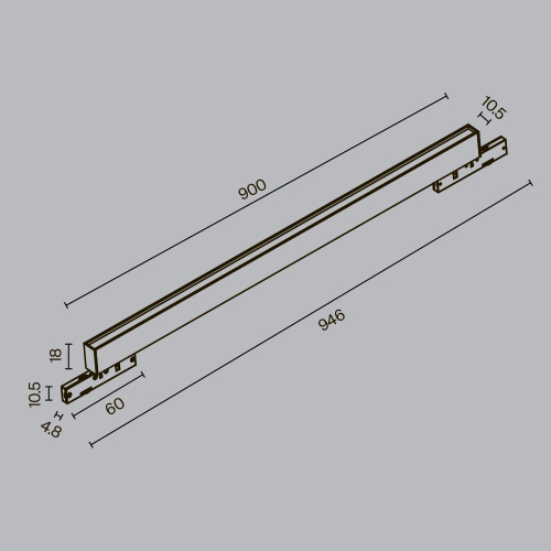 Трековый светильник Technical TR192-1-21W3K-B Трековый светильник Technical TR192-1-21W3K-B