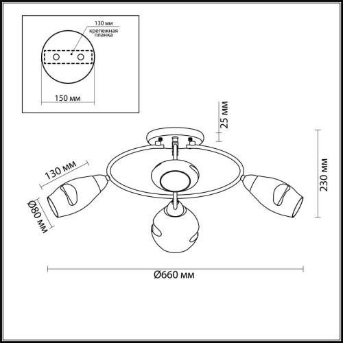 Потолочная люстра Lumion Orla 4483/6C Потолочная люстра Lumion Orla 4483/6C