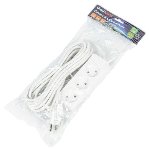 Удлинитель Uniel Ultra 3гн х 5м б/з S-CU3-5 White UL-00009984 Удлинитель Uniel Ultra 3гн х 5м б/з S-CU3-5 White UL-00009984