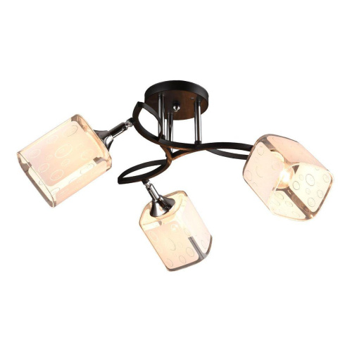 Потолочная люстра IMEX MD.3499-3-S BK+CH Потолочная люстра IMEX MD.3499-3-S BK+CH