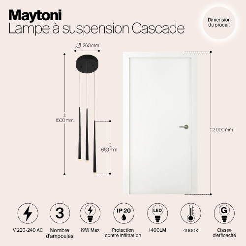 Подвесной светильник Maytoni MOD132PL-L28BK1 Подвесной светильник Maytoni MOD132PL-L28BK1