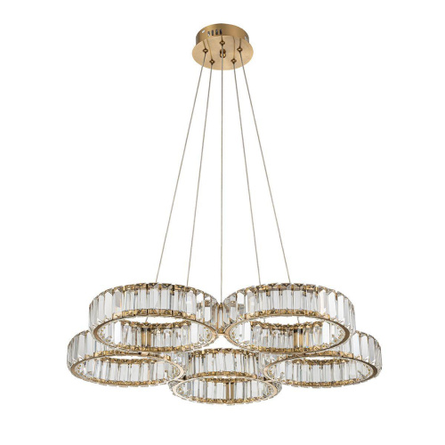 Подвесной светодиодный светильник Indigo Favo 12036/5P Brass V000074L Подвесной светодиодный светильник Indigo Favo 12036/5P Brass V000074L