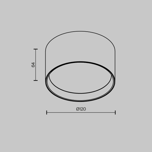 Потолочный светильник Technical C091CL-12W4K-B Потолочный светильник Technical C091CL-12W4K-B