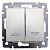 Переключатель управления жалюзи Legrand Valena Valena 10A 250V механическая блокировка алюминий 770104