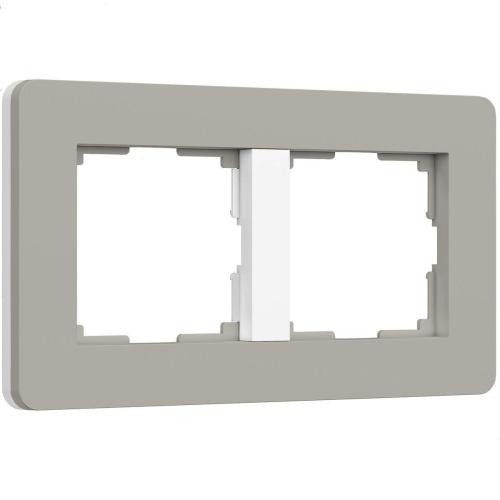 Рамка Werkel Split на 2 поста дымчатый/белый W0023067 4690389206061 Рамка Werkel Split на 2 поста дымчатый/белый W0023067 4690389206061