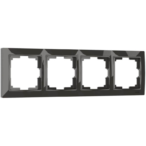 Рамка на 4 поста Werkel Snabb basic серо-коричневый W0042007 4690389161445 Рамка на 4 поста Werkel Snabb basic серо-коричневый W0042007 4690389161445
