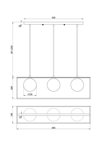 Подвесной светильник Freya Trinity FR5113PL-03G Подвесной светильник Freya Trinity FR5113PL-03G