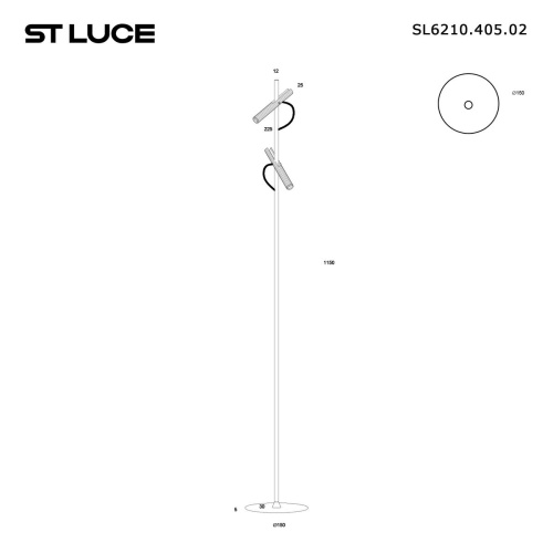 Торшер ST Luce Lilt SL6210.405.02 Торшер ST Luce Lilt SL6210.405.02