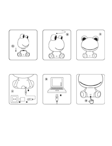 Настольная лампа Lucide Dodo Frog 71592/03/85 Настольная лампа Lucide Dodo Frog 71592/03/85