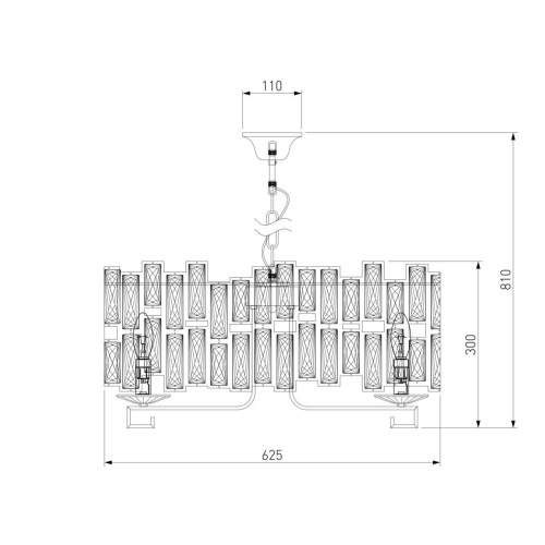 Подвесная люстра Bogates Frammenti 352/8 Strotskis Smart Подвесная люстра Bogates Frammenti 352/8 Strotskis Smart