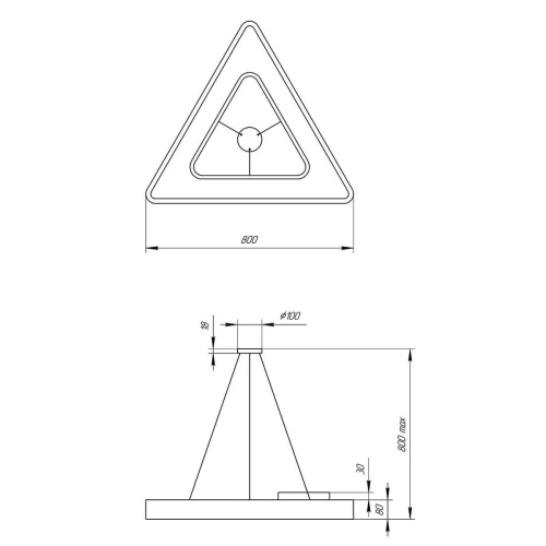 Подвесной светодиодный cветильник Geometria ЭРА Delta SPO-154-W-40K-042 42Вт 4000К белый Б0050580 Подвесной светодиодный cветильник Geometria ЭРА Delta SPO-154-W-40K-042 42Вт 4000К белый Б0050580