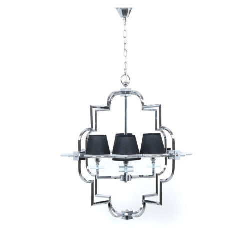 Подвесная люстра Lumina Deco Baltimore LDP 8020-4 CHR+BK Подвесная люстра Lumina Deco Baltimore LDP 8020-4 CHR+BK