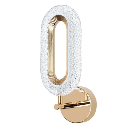 Настенный светодиодный светильник Arte Lamp OVALE A2489AP-1GO Настенный светодиодный светильник Arte Lamp OVALE A2489AP-1GO