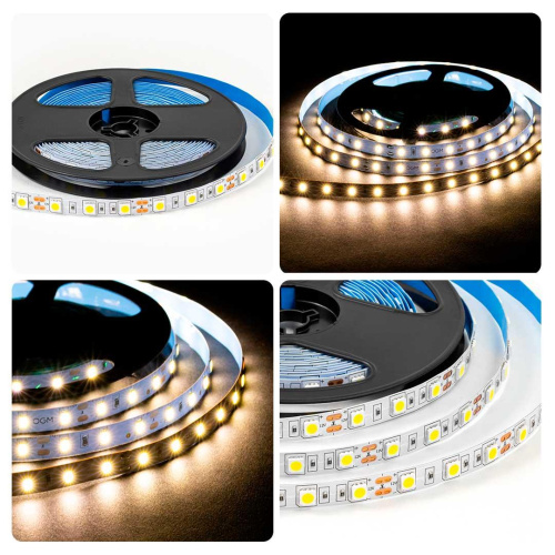Светодиодная лента OGM 14,4W/m 60LED/m 5050SMD дневной белый 5M LSE-269 Светодиодная лента OGM 14,4W/m 60LED/m 5050SMD дневной белый 5M LSE-269