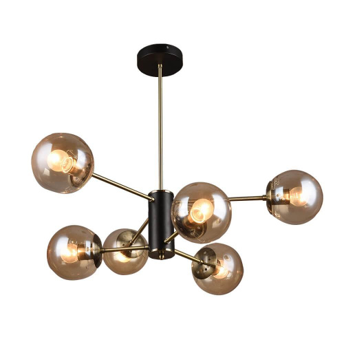 Потолочная люстра Seven Fires Kejla SF3321/6C-AB-BK Потолочная люстра Seven Fires Kejla SF3321/6C-AB-BK