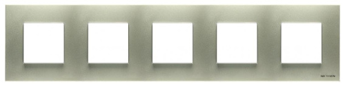 Рамка 5-постовая ABB Zenit шампань 2CLA227500N1901 Рамка 5-постовая ABB Zenit шампань 2CLA227500N1901