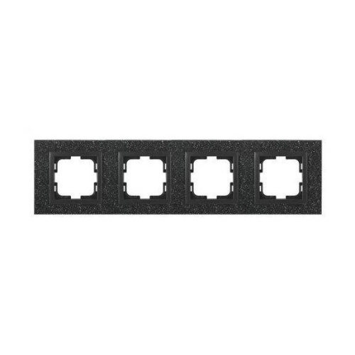 Рамка 4-постовая Mono Electric Style Granit чёрный гранит 107-610000-163 Рамка 4-постовая Mono Electric Style Granit чёрный гранит 107-610000-163