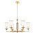 Подвесная люстра Crystal Lux Gloria SP6 Brass