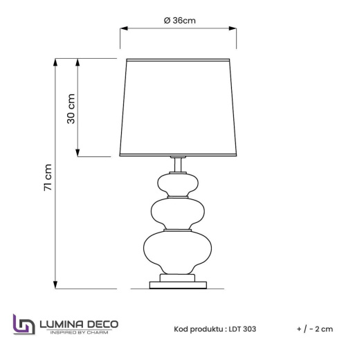 Настольная лампа Lumina Deco Briston LDT 303 CHR+WT Настольная лампа Lumina Deco Briston LDT 303 CHR+WT