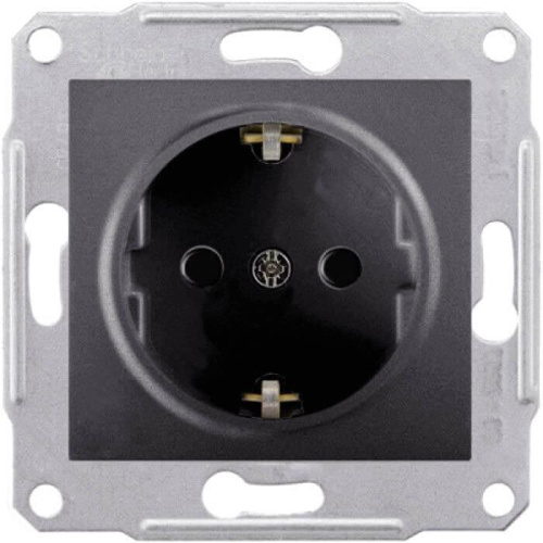 Розетка Schneider Electric Sedna с/з со шторками 16A 250V SDN3000170 Розетка Schneider Electric Sedna с/з со шторками 16A 250V SDN3000170