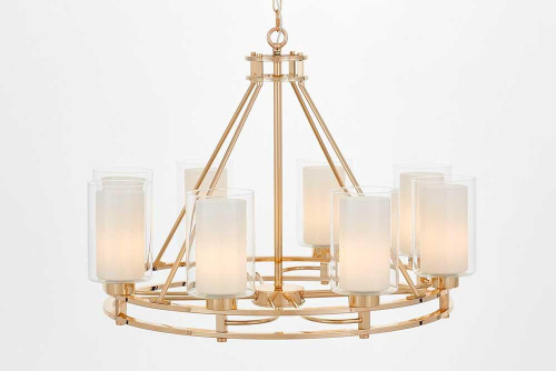Подвесная люстра Lumina Deco Marietta LDP 8025-8 F.GD+WT Подвесная люстра Lumina Deco Marietta LDP 8025-8 F.GD+WT