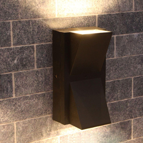 Уличный настенный светодиодный светильник Arte Lamp Gunter A6306AL-2BK Уличный настенный светодиодный светильник Arte Lamp Gunter A6306AL-2BK