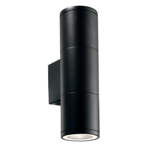 Уличный настенный светильник Ideal Lux Gun AP2 Small Nero 100395 Уличный настенный светильник Ideal Lux Gun AP2 Small Nero 100395