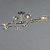 Светильник потолочный Illumico IL0272-8CSQ-25 BK AB TRENTO