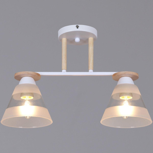 Потолочная люстра Reluce 01630-0.3-02 WH+WOOD Потолочная люстра Reluce 01630-0.3-02 WH+WOOD
