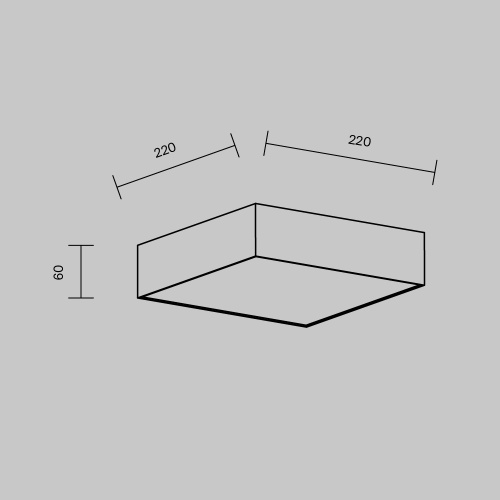 Потолочный светильник Technical C032CL-24W4K-SQ-B Потолочный светильник Technical C032CL-24W4K-SQ-B