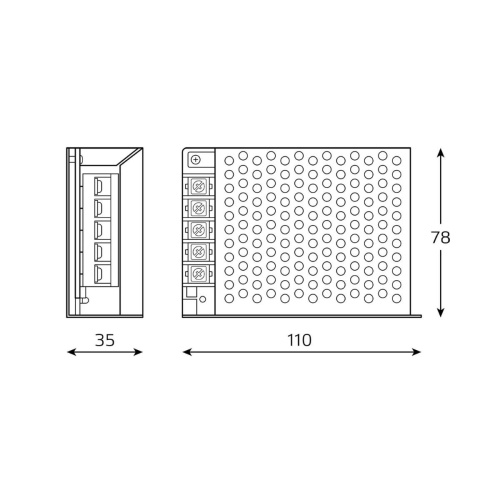 Блок питания Gauss 60W 12V IP20 BT503 Блок питания Gauss 60W 12V IP20 BT503