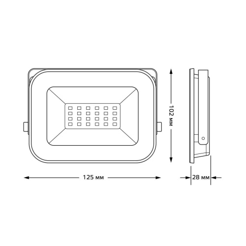 Прожектор светодиодный Gauss Qplus 20W 6500К 690511320 Прожектор светодиодный Gauss Qplus 20W 6500К 690511320