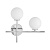 Бра Lumina Deco Marsiada LDW 6033N-2 RT CHR