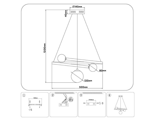 Подвесной светодиодный светильник Ambrella light Comfort LineTech FL66299 Подвесной светодиодный светильник Ambrella light Comfort LineTech FL66299